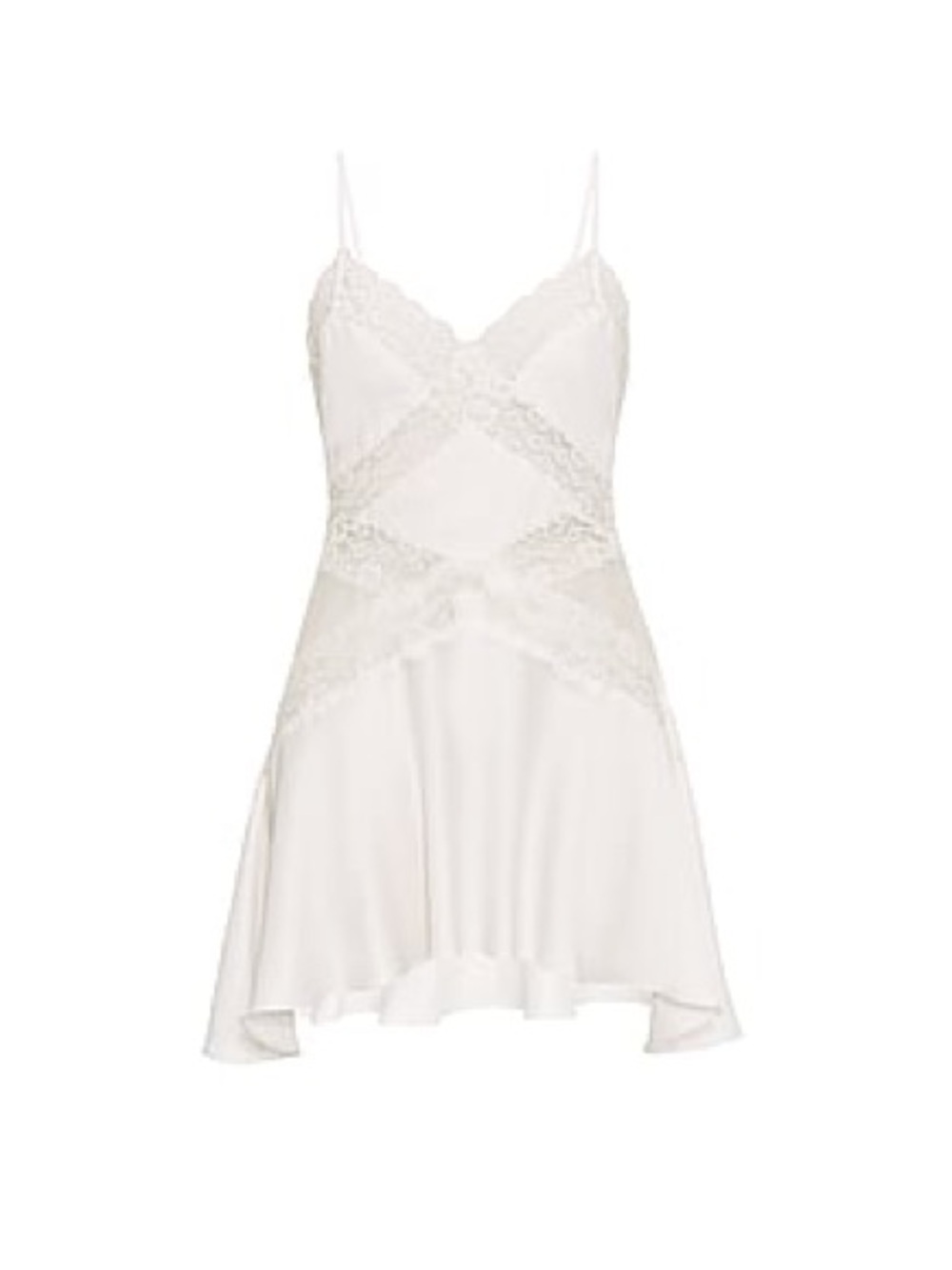 Victoria’s Secret Dream Angels Dare To Dream Lace & Satin Flounce Slip Dress L View 3